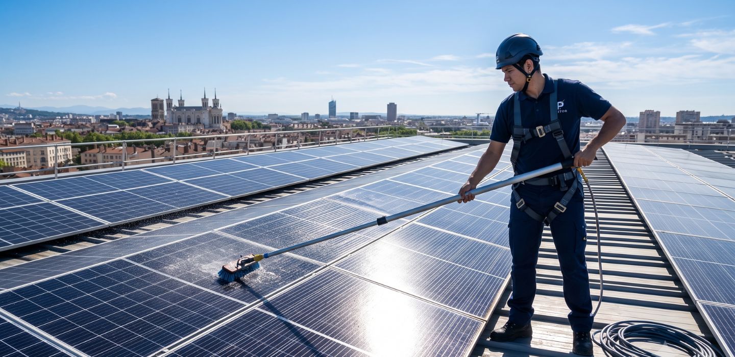Nettoyage panneaux solaires Lyon